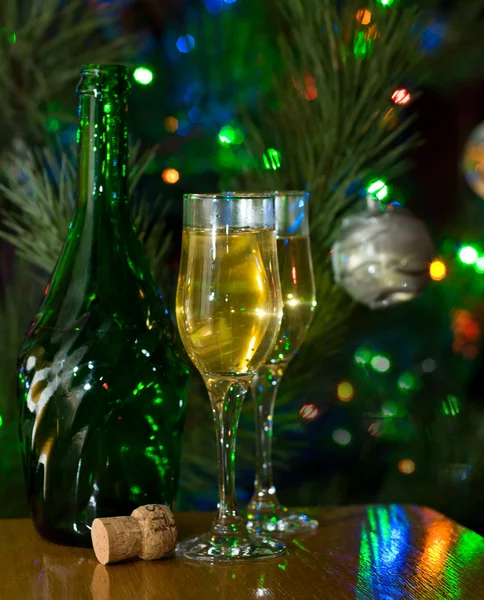 Two glasses of champagne — Stock Photo, Image