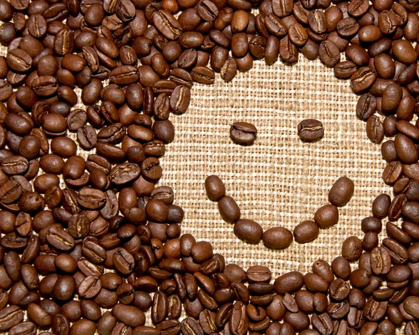 Coffee beans smile — Stock Photo, Image