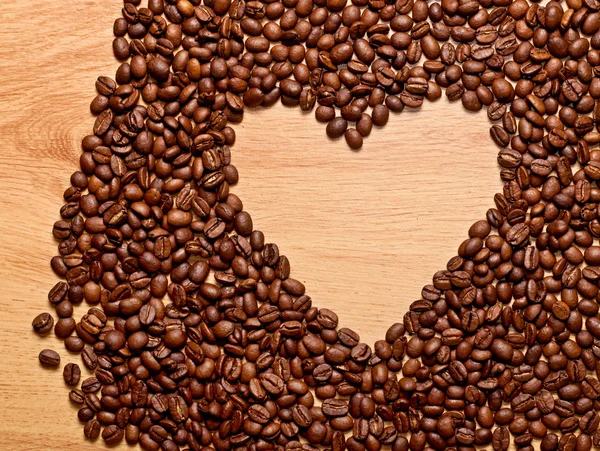 Corazón de café — Foto de Stock