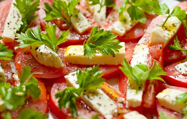 Tomates y mozzarella —  Fotos de Stock