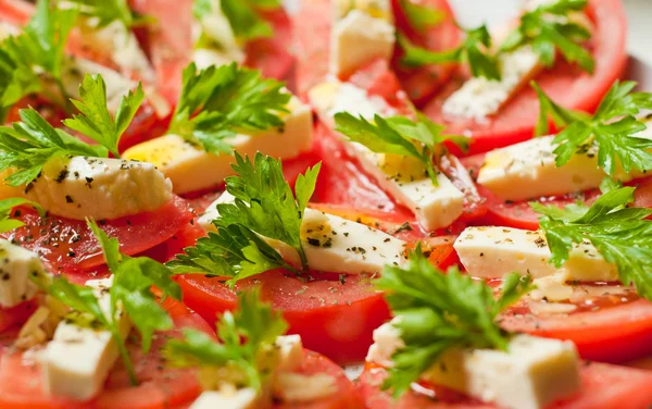 Tomates y mozzarella —  Fotos de Stock