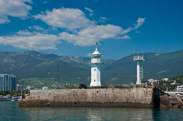 Lighthouse in Yalta, Crimea. — Stock Photo, Image