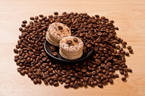 커피와 마카롱 — 스톡 사진