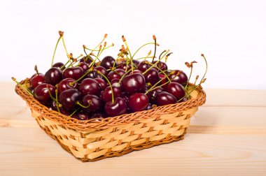 sepet içinde tatlı kiraz