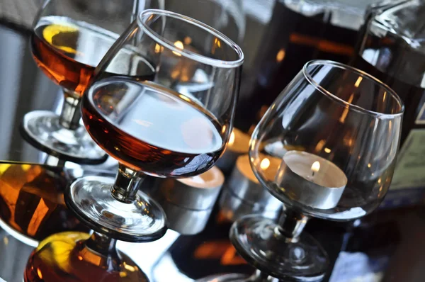 Brandy in un bicchiere — Foto Stock