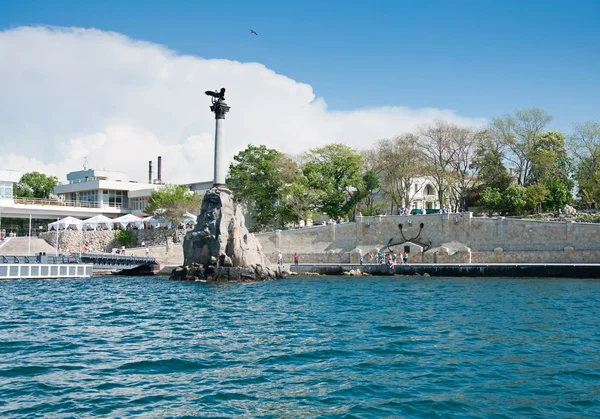 Gezonken oorlogsschepen monument in sevastopol, Krim — Stockfoto