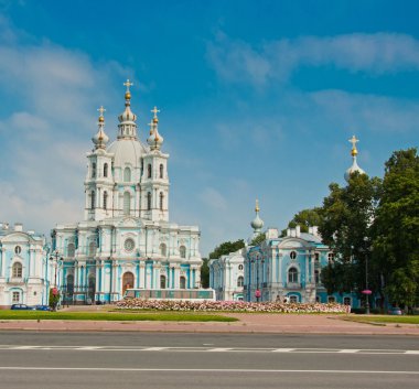 st Petersburg'da Smolny katedral