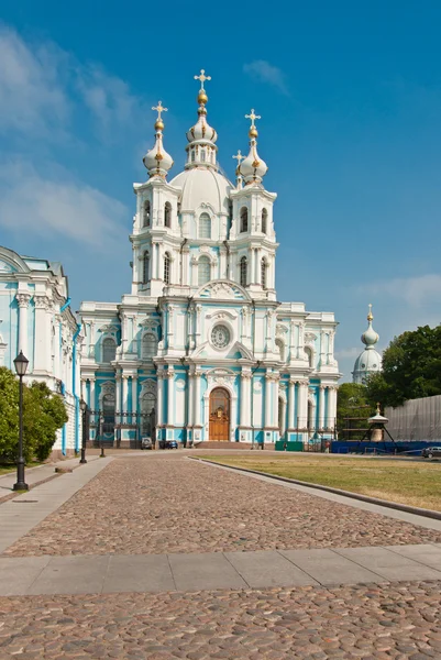 Смольный собор Санкт-Петербурга — стоковое фото