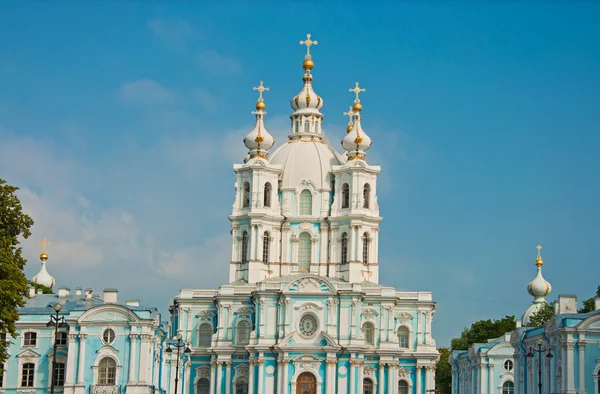Smolny Cathedral in St Petersburg — Stock Photo, Image