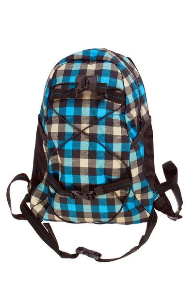 Fashion checkered backpack — Stock Photo, Image