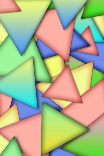 Pozadí z multi-barevné trojúhelníky — Stock fotografie
