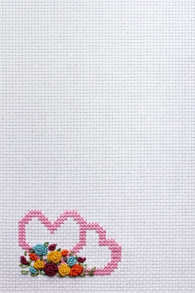 Needlework, cross-stitch — Stock Photo, Image