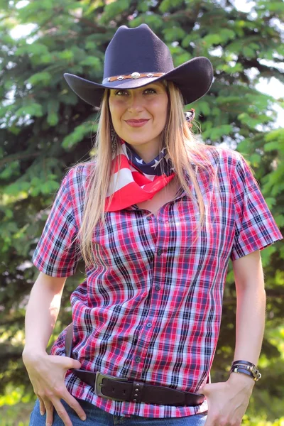 Western girl — Stock Photo, Image