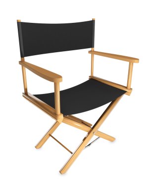 ahşap katlanır sandalye üzerinde beyaz izole