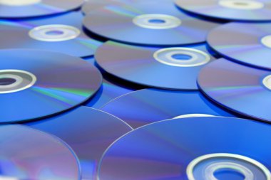 DVD'ler yığını