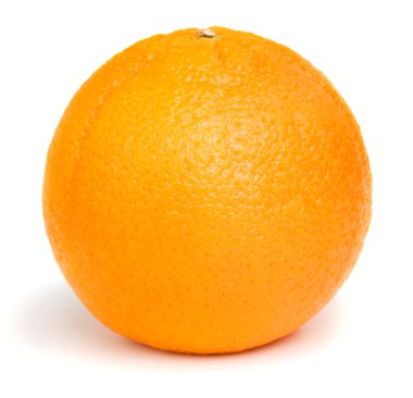 Olgun turuncu beyaz arka planda izole