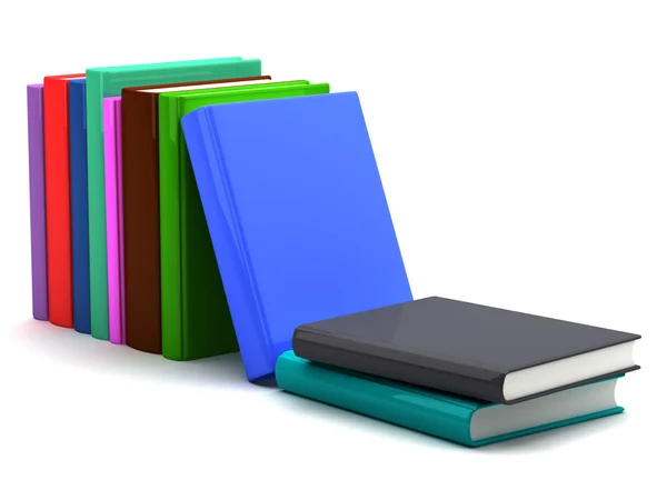 Livros a cores — Fotografia de Stock