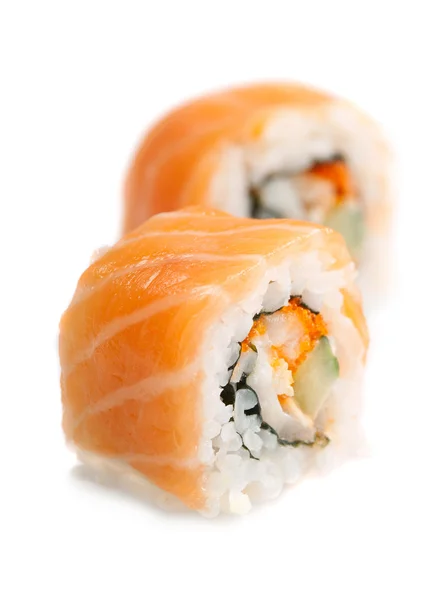 Lazackaviáros sushi - roll — Stock Fotó