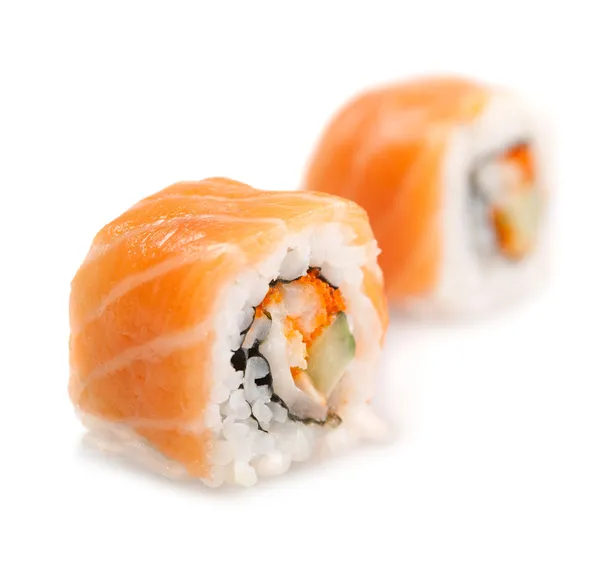 Lazackaviáros sushi - roll — Stock Fotó