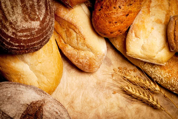 Assortimento di pane al forno — Foto Stock