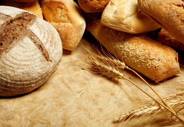 Assortimento di pane al forno — Foto Stock