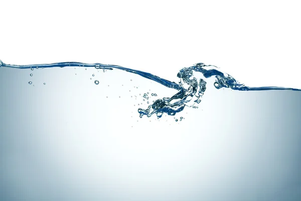 Wasserspritzer isoliert auf weißem Hintergrund — Stockfoto