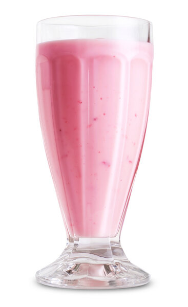 Pink milk shake
