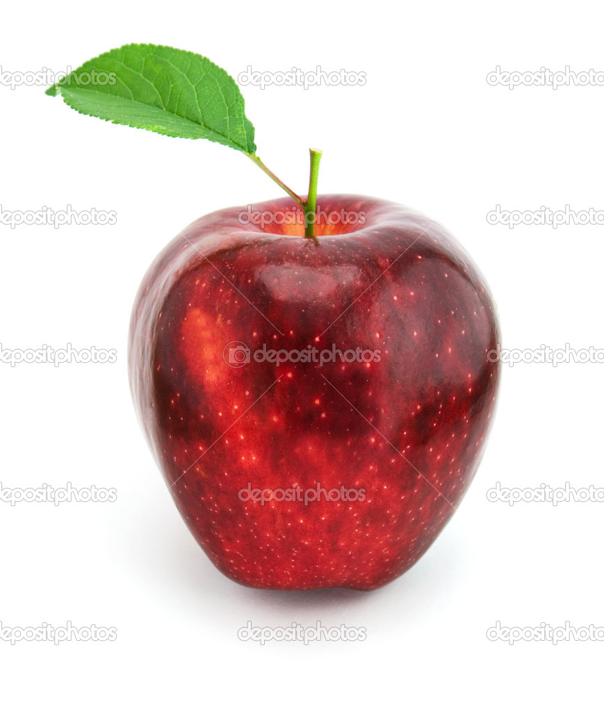 apple with leaf