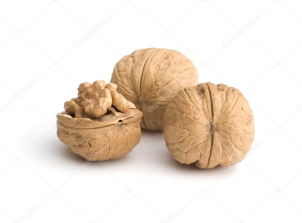 Three walnuts