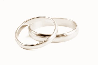 Evlilik yüzükleri.