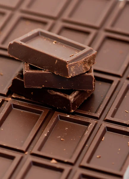 ホワイト チョコレートの部分 — ストック写真