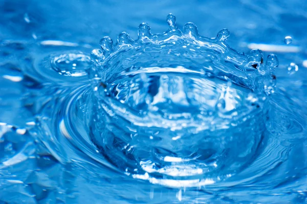 Blue water splash — Stock Photo, Image