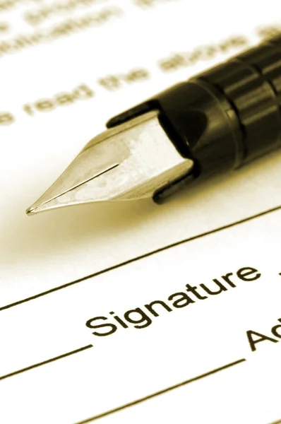 Firma — Foto Stock