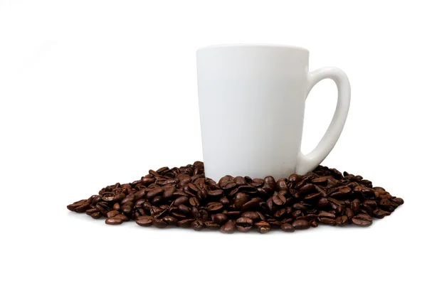 Cup på kaffebönor Royaltyfria Stockfoton