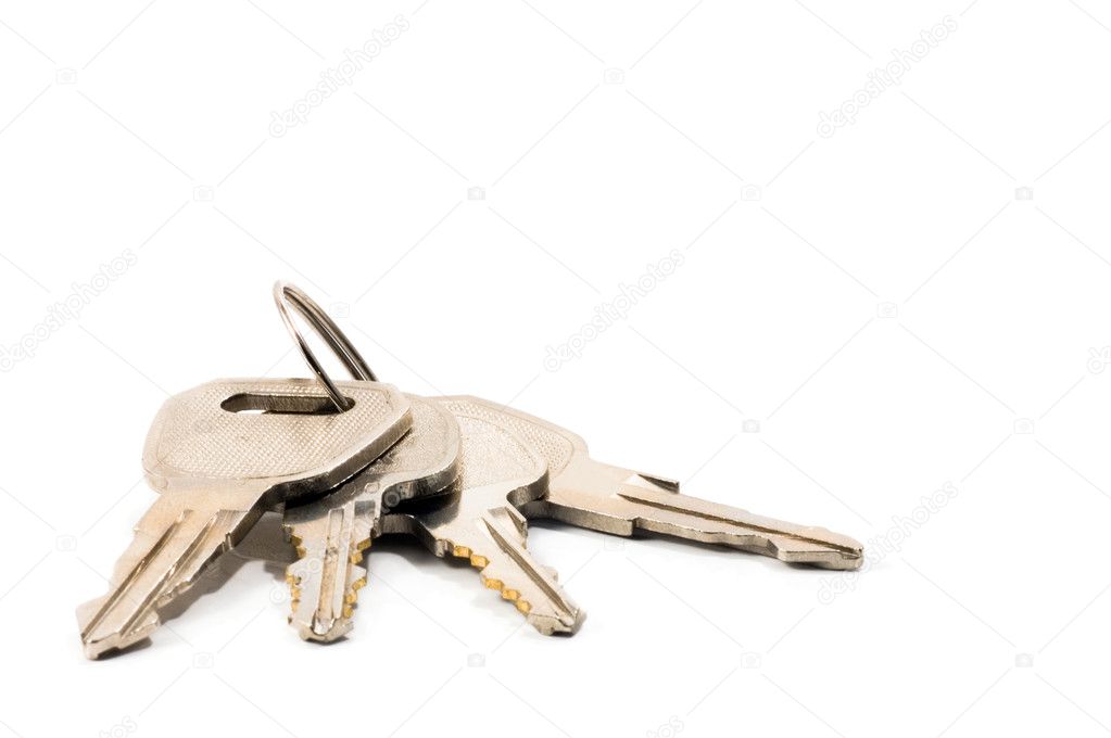 bunch of keys isolated