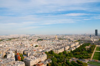 Hava panoramik eiff görüldüğü gibi paris ve seine Nehri