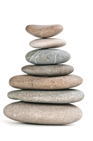 Kameny ve vyrovnané hromádky — Stock fotografie