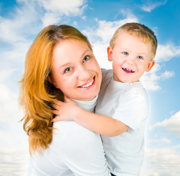 Vrouw en haar zoon — Stockfoto