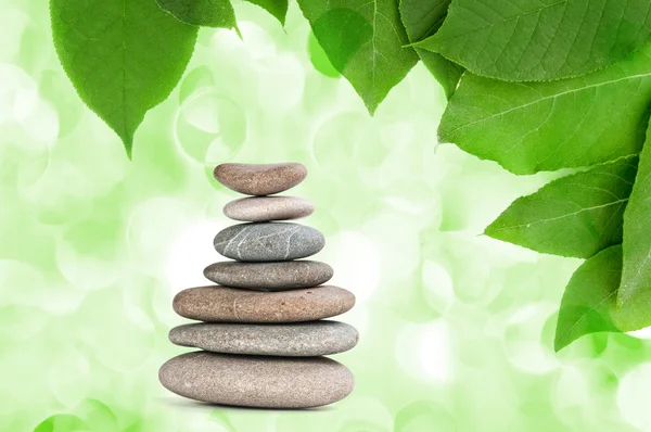 Concepto spa zen piedras grises — Foto de Stock