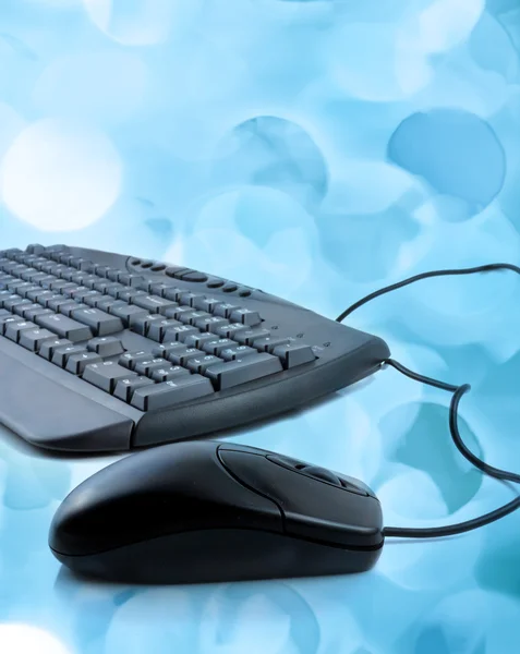Dator tangentbord och mus — Stockfoto