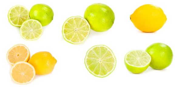 석 회와 레몬 — 스톡 사진