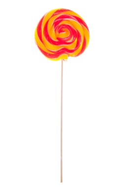 güzel lolipop üzerinde beyaz izole