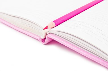 pembe defter ve kalem