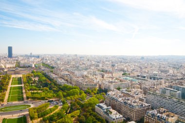 Hava panoramik eiff görüldüğü gibi paris ve seine Nehri