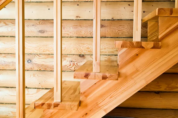 Schody drewniane — Zdjęcie stockowe