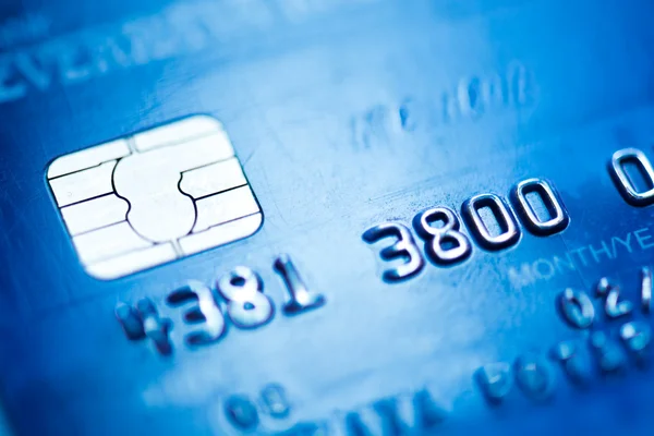 Кредитная карта, макро — стоковое фото