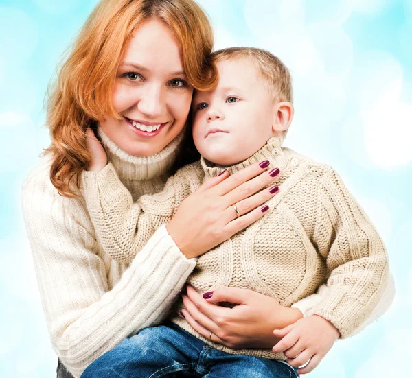 Woman and son — Stock Photo, Image