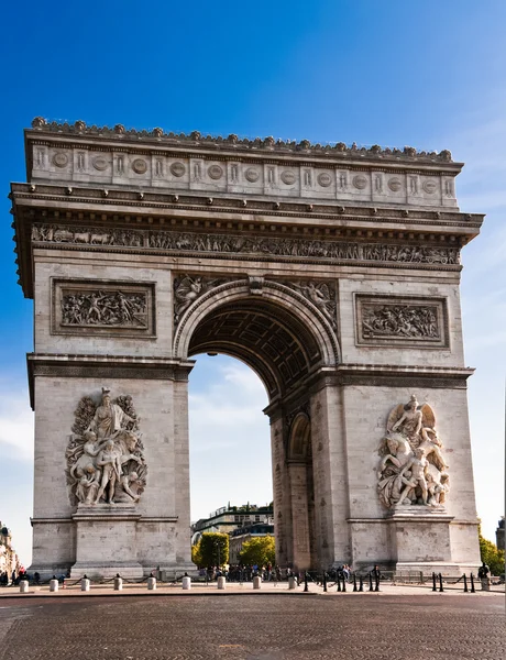 The Arc deTriomphe in Paris — Stock Photo, Image