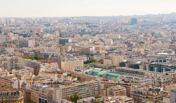 Aerial panoramic view of Paris and Seine river as seen from Eiff — Stock Photo, Image