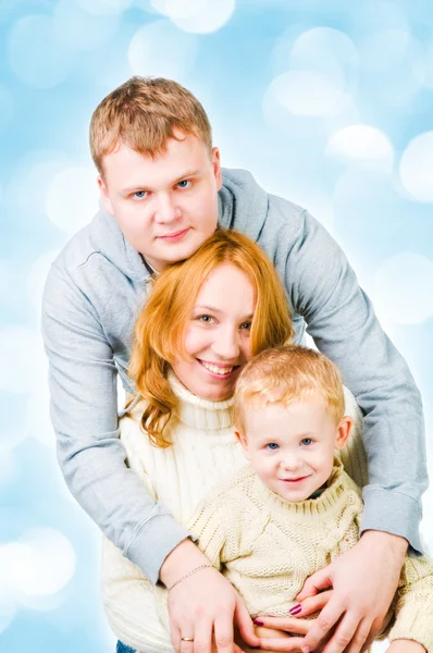 De jonge familie portret — Stockfoto